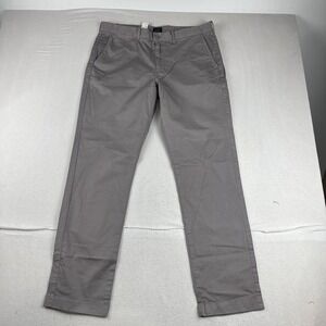 New! J Crew 770 Straight Stretch Mens Gray Chino Pants 35*32 Casual Preppy
